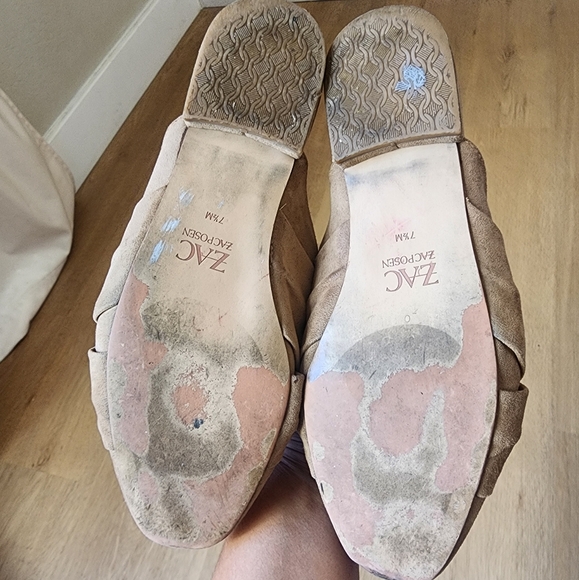 Zac Posen women's knotted tan loafer slides size 7.5 - Picture 4 of 4